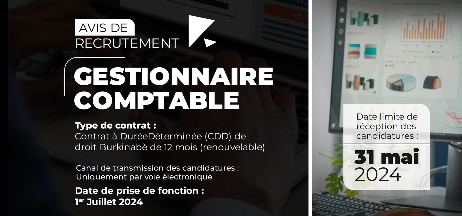 Avis Recrutement Gestionnaire Comptable Web